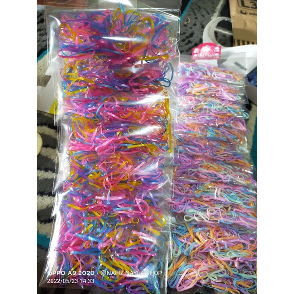Karet Rambut Warna Harga Per bungkus
