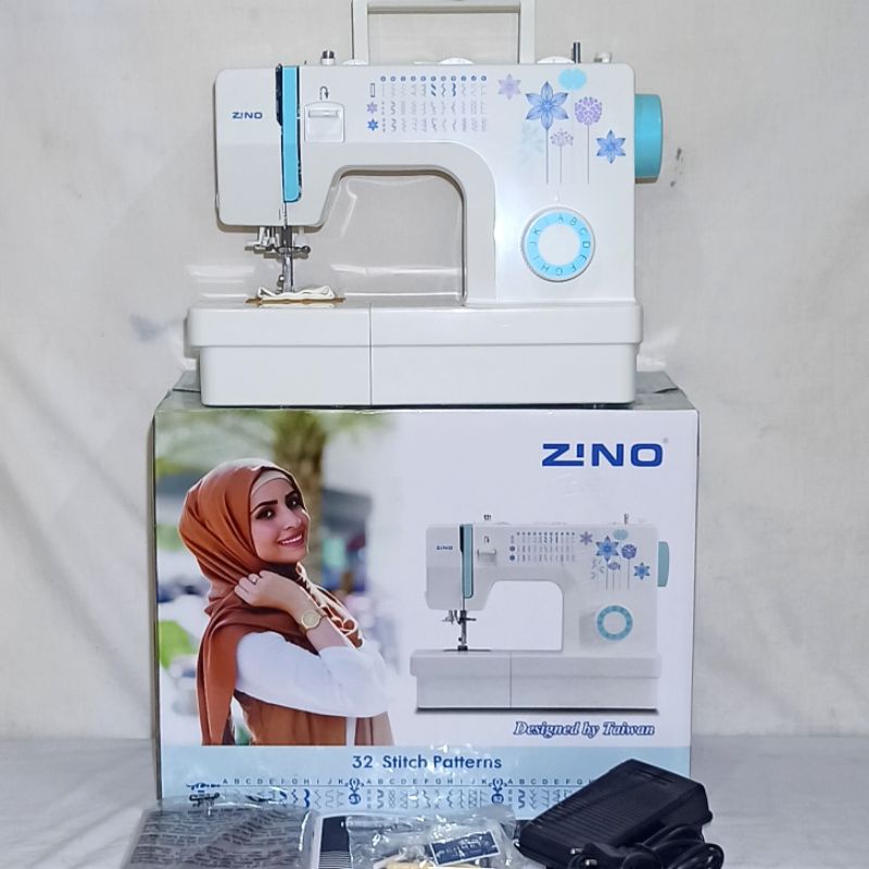 Mesin Jahit Portable ZINO KH60H / 32 Pola Jahitan