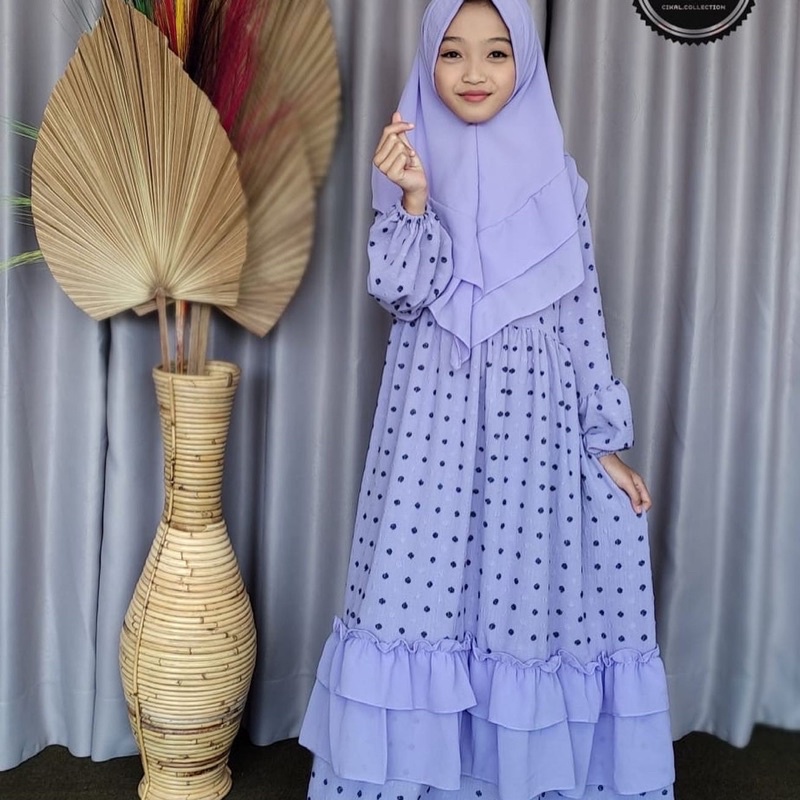 set gamis anak URIGIRI UMPAK mix ceruty