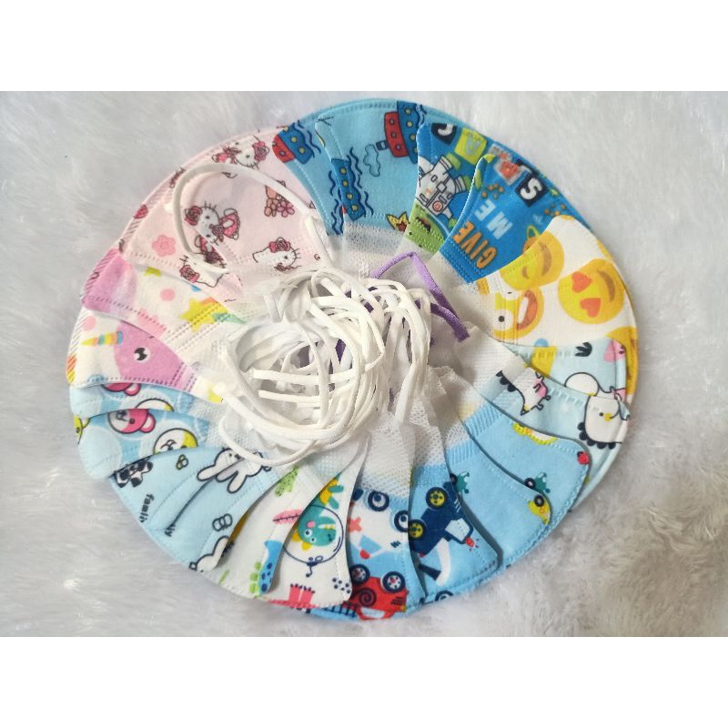 Masker anak dan bayi / duckbill anak / duckbill bayi / kn95 bayi / kf94 anak / masker karakter anak