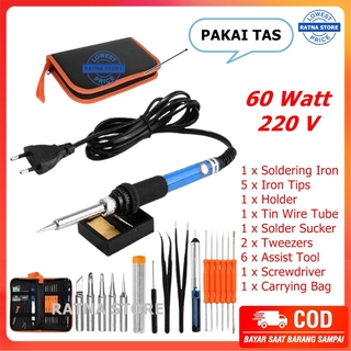 Jual Solder Set Listrik Paket Lengkap 60 Watt 110v-220v Iron Tool Kit ...