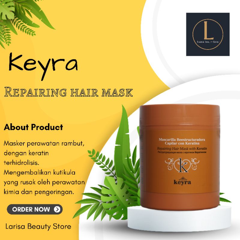 Keyra Repairing Hair Mask 500 ml - 100% Original Made In Spain - masker rambut