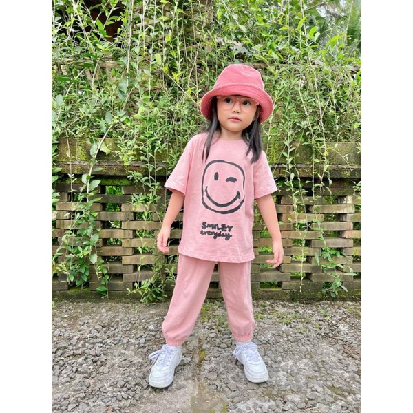 Set Alfa Setelan Kaos Anak Celana Jogger Lucuna Size 1,2,3,4,5 Y