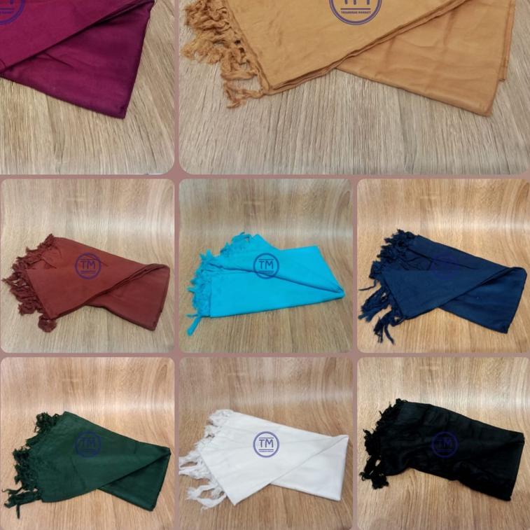 ♣ Surban Rida Polos Berwarna Surban Ar Rida Polos Surban Putih Polos Surban Hitam Polos Surban Merah