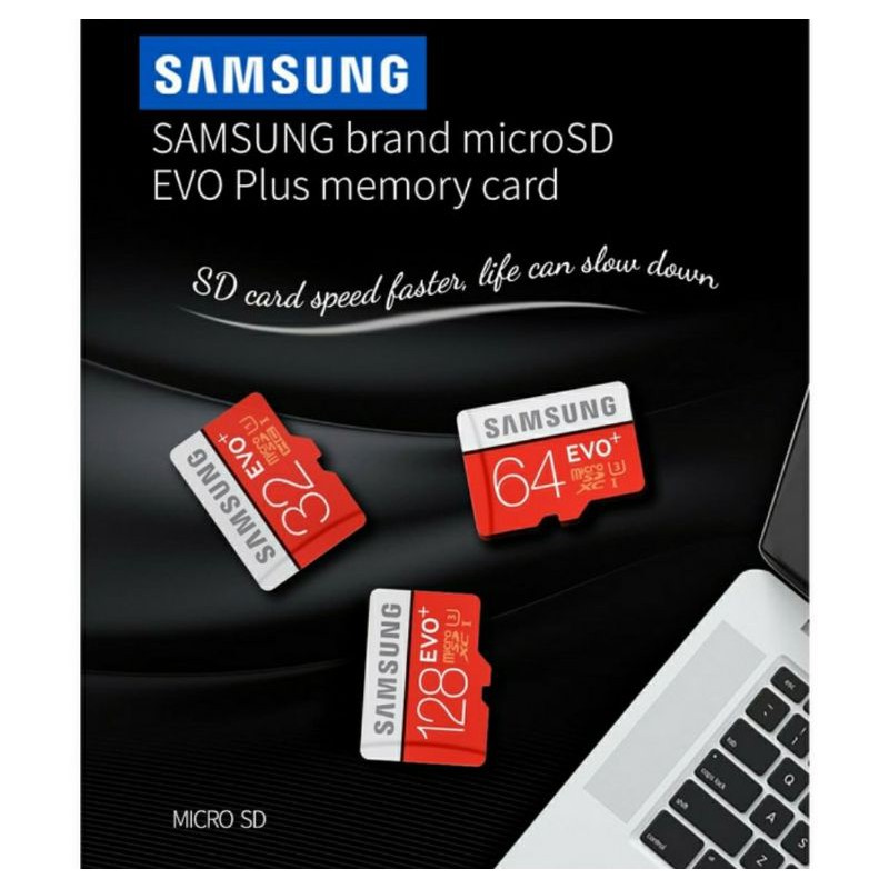 Memori micro SD samsung EVO plus 64gb with adapter