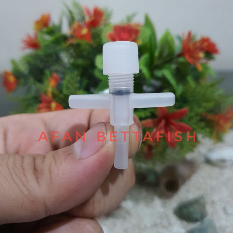Kran Model T Kran Udara Aerator Aquarium Aquascape / Keran 2 Flow
