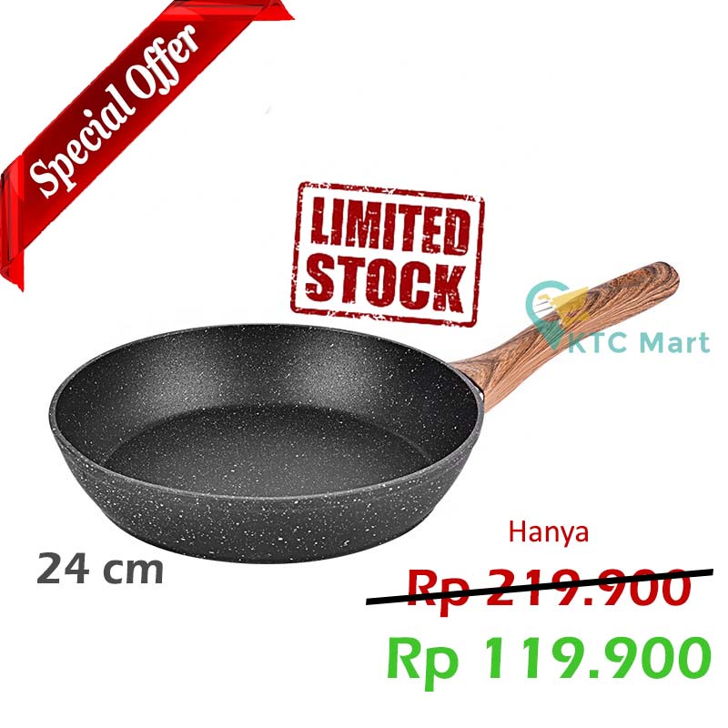 [SPECIAL] Frypan Marble Anti lengket PROMO | Premium Cookware | Penggorengan Frypan Granite