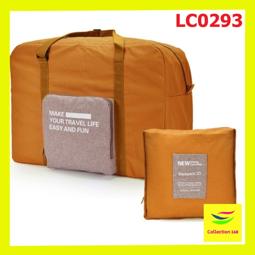 Tas Lipat Hand Carry Foldable Polyester Travel Bag Motif LC0293