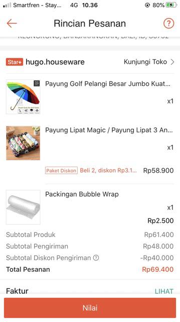 Payung Lipat Magic / Payung Lipat 3 Anti Uv