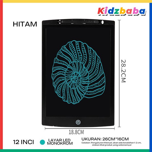 

Papan Tulis Mainan Anak Karakter Tablet LCD Writing Belajar Menulis - Hitam PP