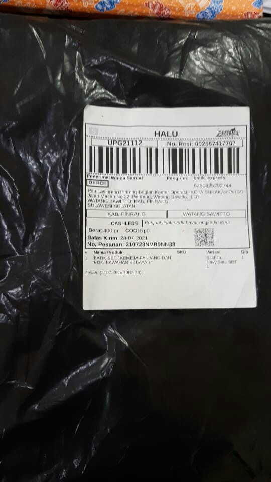 Batik Set ( Kemeja Panjang Dan Rok/ Bawahan Kebaya )