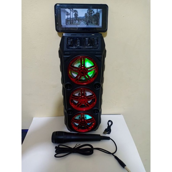 SPEAKER KARAOKE 3 TINGKAT SX-Y3006 ( FREE MIC + KABEL USB ) - SPEAKER Bluetooth TERBARU