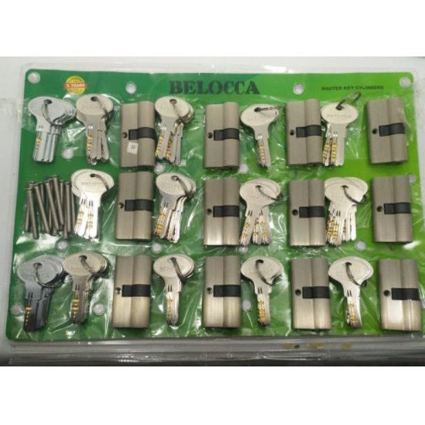 SILINDER CILINDER BESAR MASTER KEY ISI 12PCS KUNINGAN