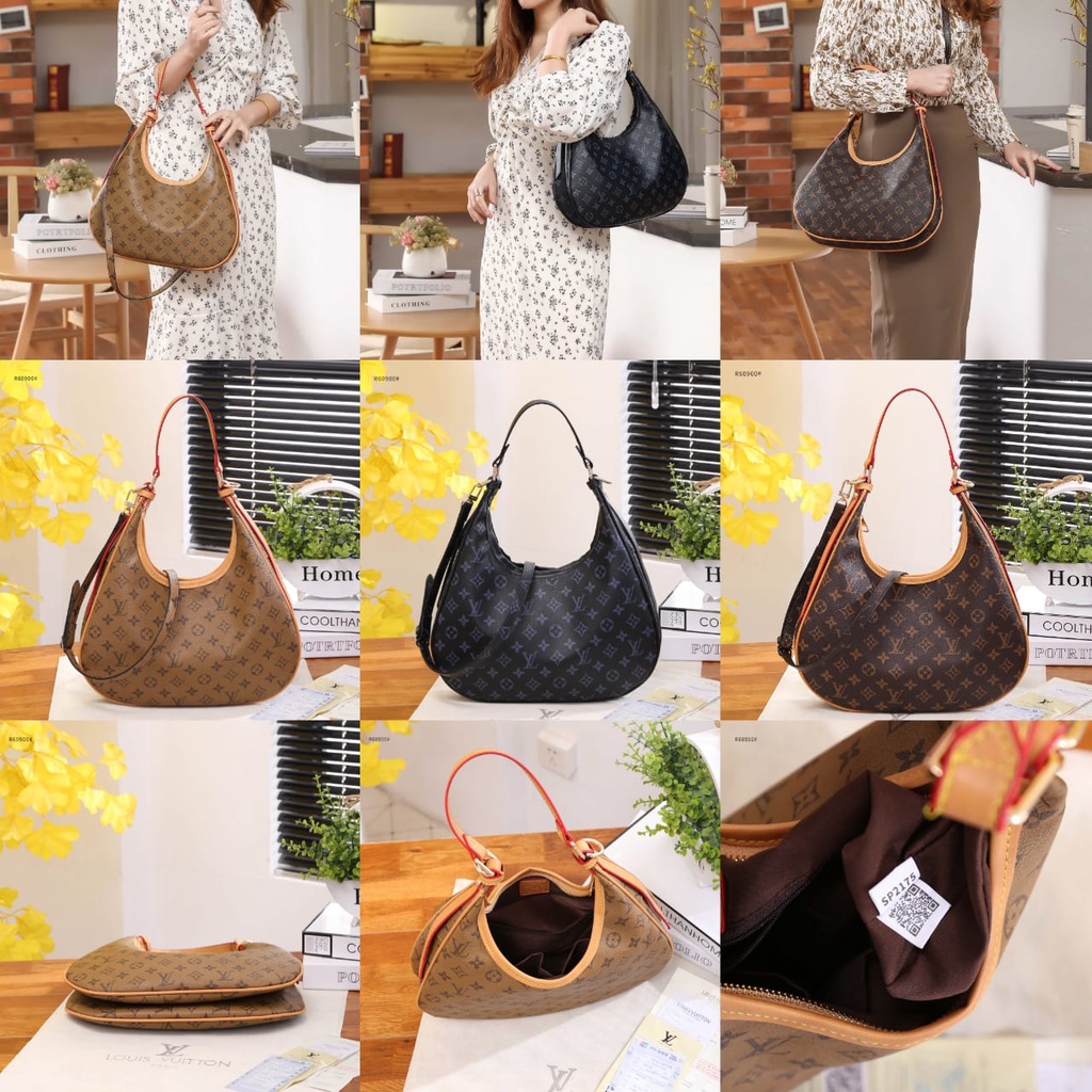 R60900 Mono Hobo Handbag