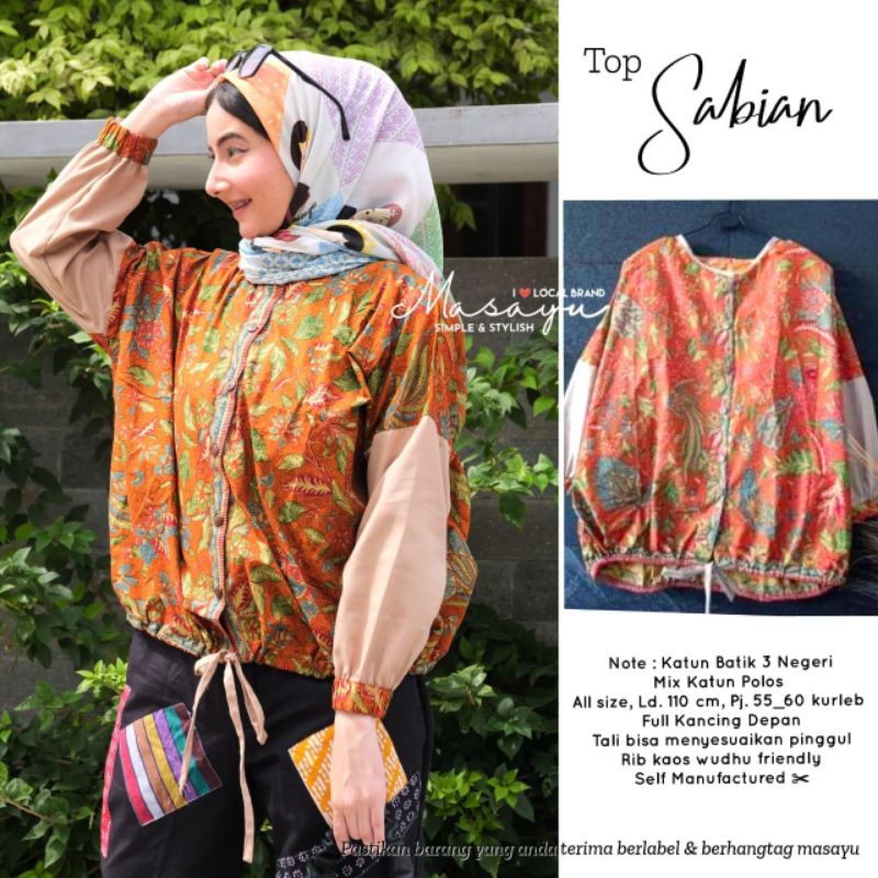 Blouse Sabian Original Batik MASAYU