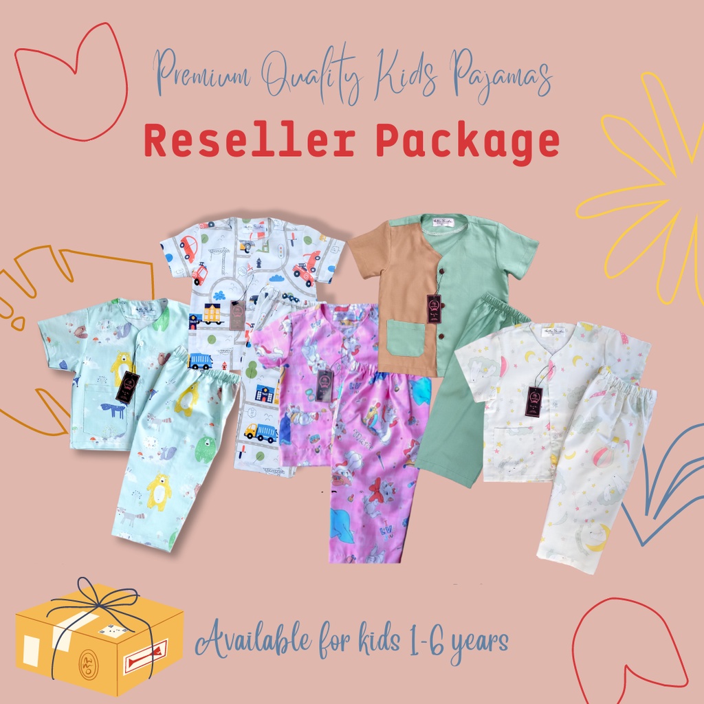 PAKET RESELLER PIYAMA ANAK 1 - 6 TAHUN KATUN PREMIUN UNISEX