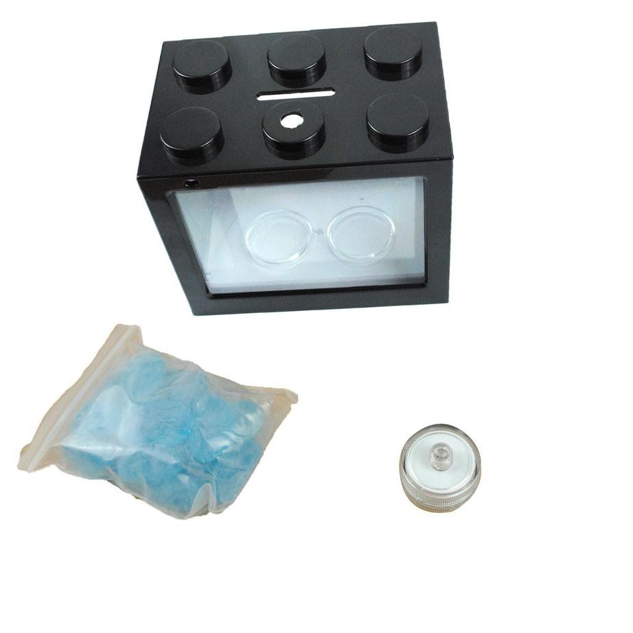 4.4 Brand  LARIS Aquarium Mini Bentuk Lego Terlengkap Lampu LED, Akuarium Ikan Kecil Cupang Murah Be