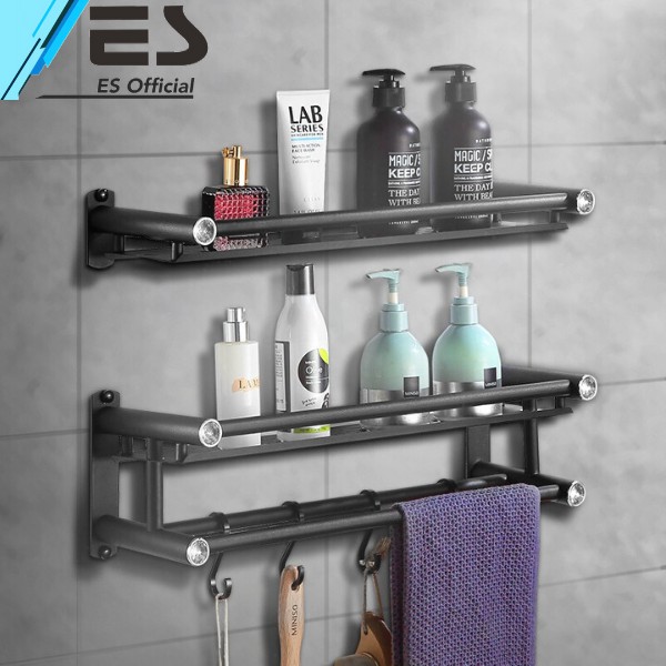 ES Rak  Kamar  Mandi  Dinding Rak  Bumbu Dapur Stainless Steel 