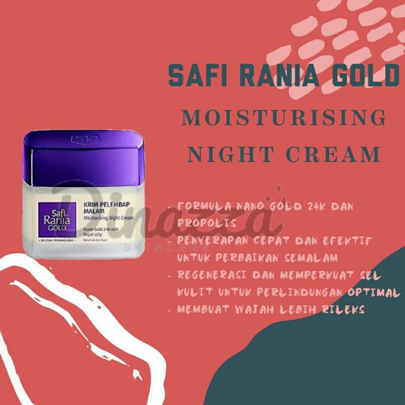 SAFI MALAYSIA | Safi Rania Gold Moisturising Night Cream | Krim Pelembab Malam