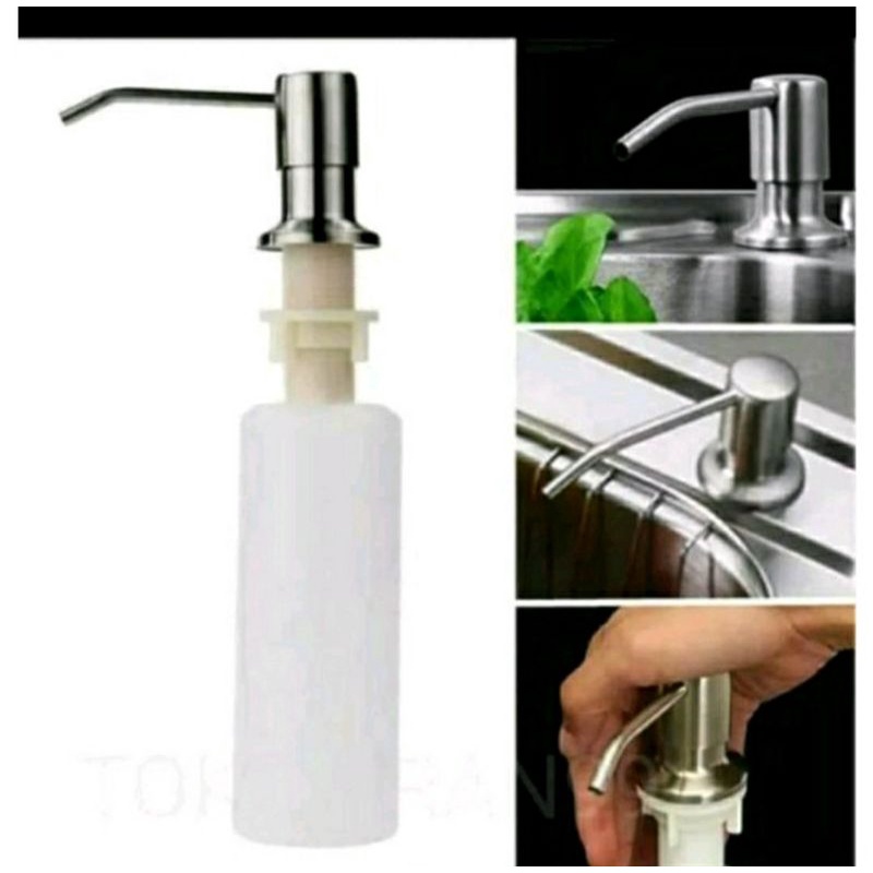 Paket Lengkap Kitchen Sink 8245 BOLZANO Milan + Kran Tarik Stainless Panas Dingin/Dingin