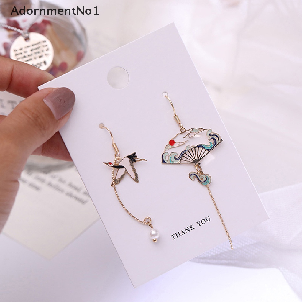 (AdornmentNo1) Anting Tusuk Gantung Asimetris Desain Kucing / Kelinci Untuk Wanita