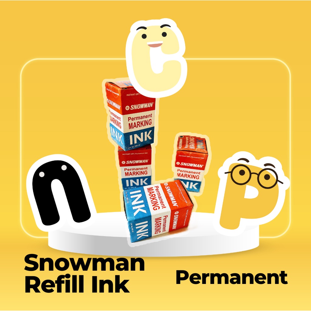 

Refill Isi Ulang Tinta PERMANEN Snowman