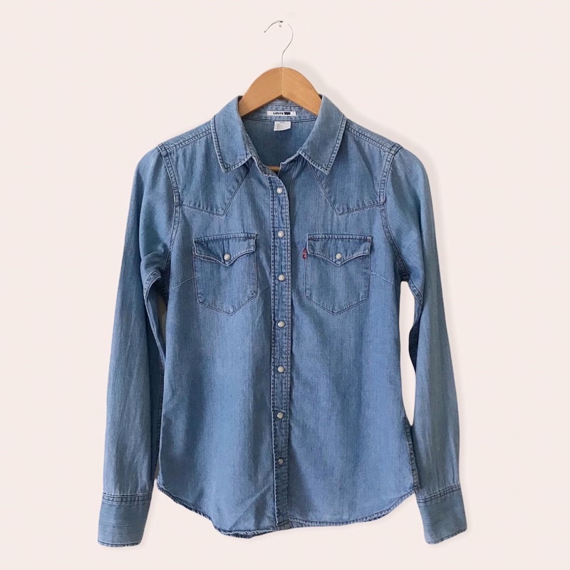 KEMEJA LEVIS KANCING BATU blue