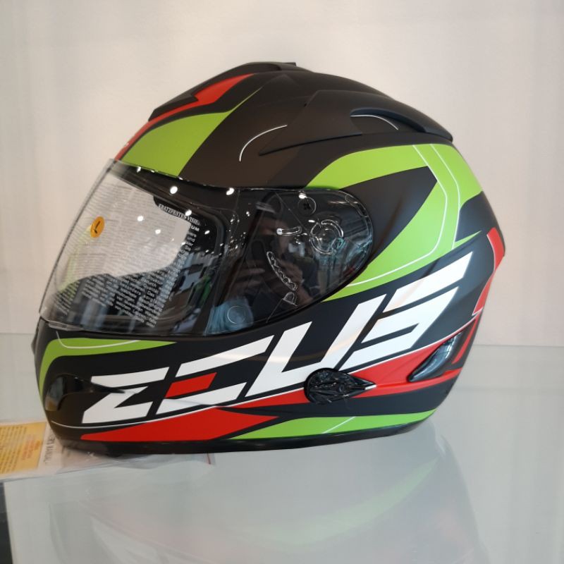 Helm Full Face Zeus 806 Black - Green