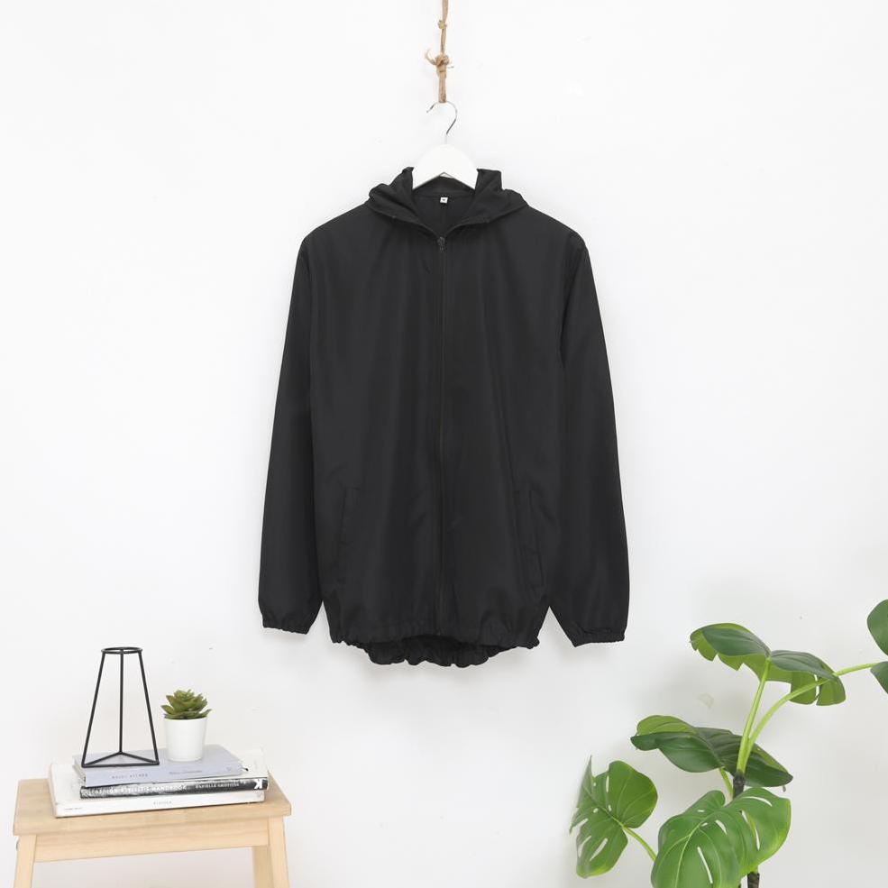 [PRODUK 7MGRS] JAKET PARASUT PRIA WANITA ZIPPER MIRIP UNIQLO OLAHRAGA RUNNING LARI SPORTY SPORTS TRA