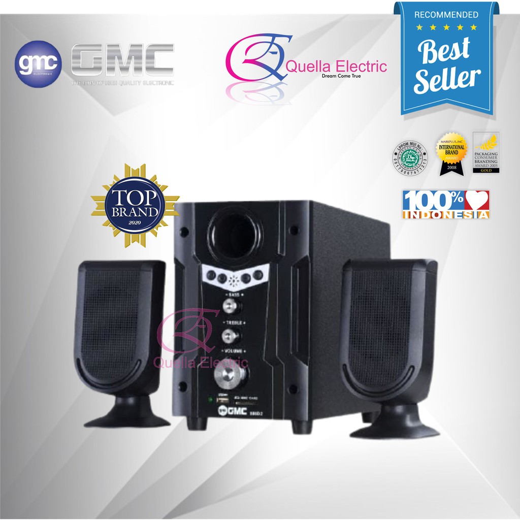 Speaker GMC 888D2 BT Sepiker Blouthoot Speaker Aktif Multimedia Bisa Usb dan Radio Speker computer