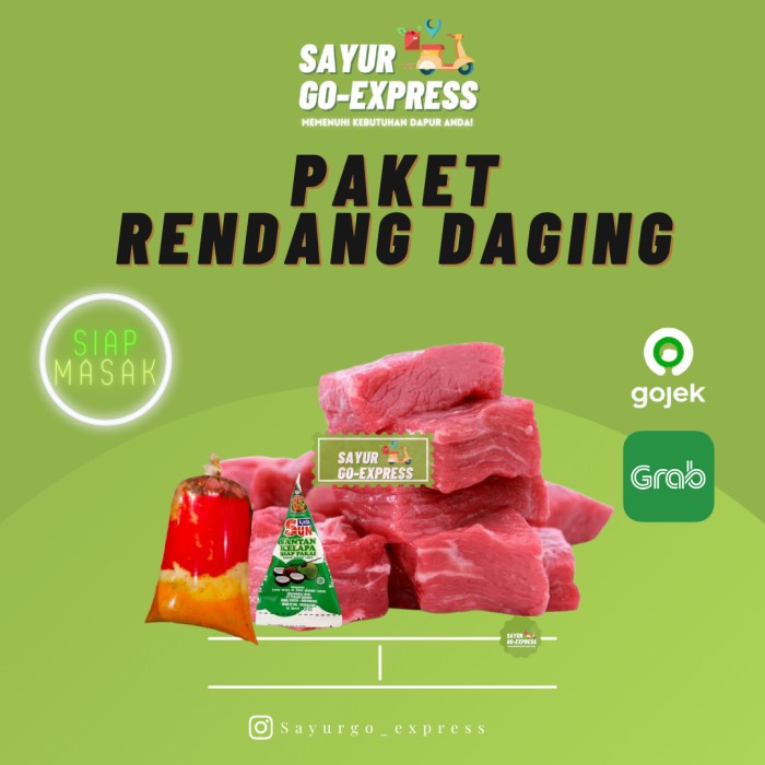 

Paket Siap Masak Rendang Daging 500gr