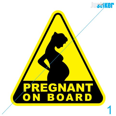 

Promo Sticker Pregnant On Board 12x12cm Limited