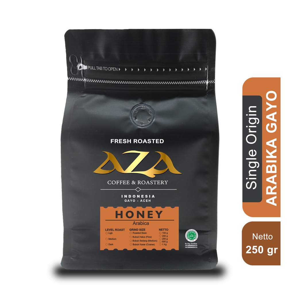 

[COD] Kopi Gayo Arabika Honey Process 250g - Kopi Bubuk / Biji- AZA Coffee and Roastery