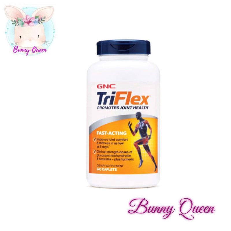 GNC Triflex Promotes Joint Health Fast Acting Glucosamine 240 caps caplet Original