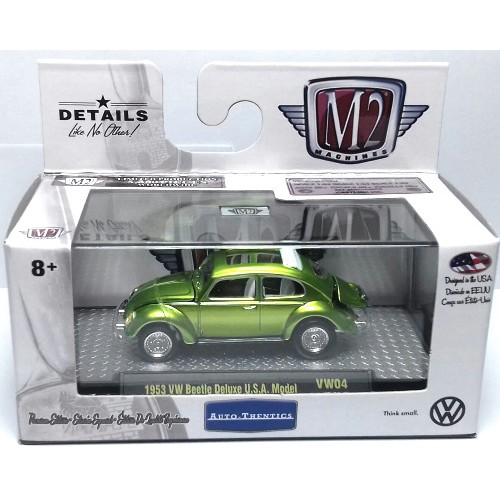 Diecast Mobil M2 Machines 1/64 Auth. VW  4 - Volkswagen Beetle 1953