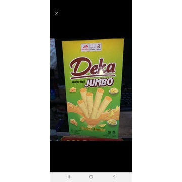 Deka Wafer Roll Jumbo Cheesy Durian Duren 1 box isi 20