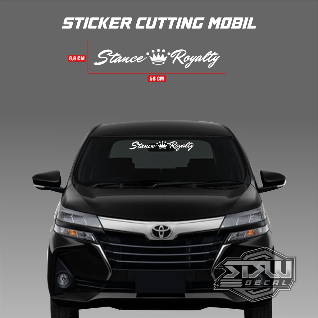 Sticker Cutting Kaca Depan Mobil Stiker Mobil Variasi