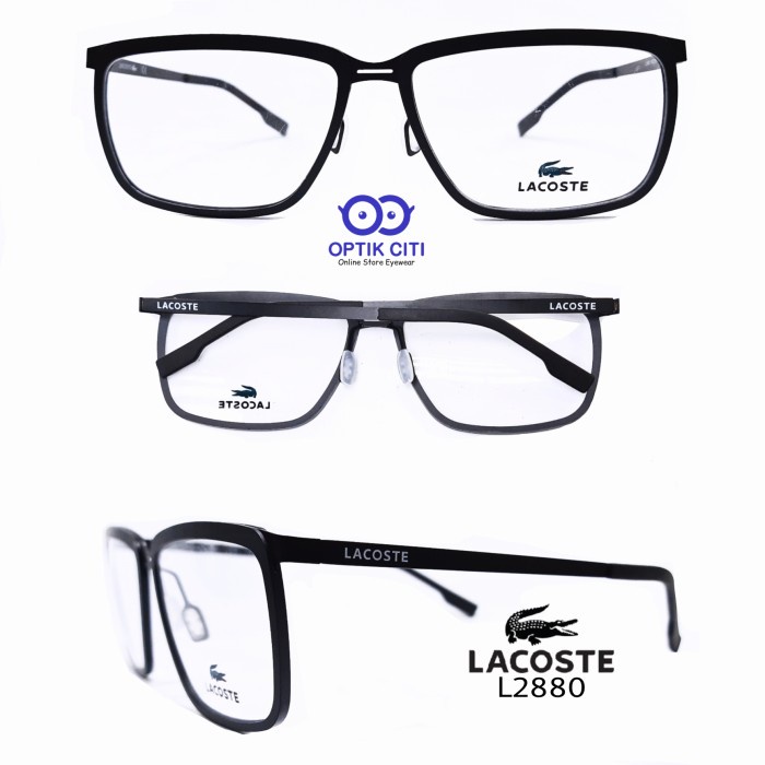 frame kacamata pria lacoste 2880 size besar ringan grade original
