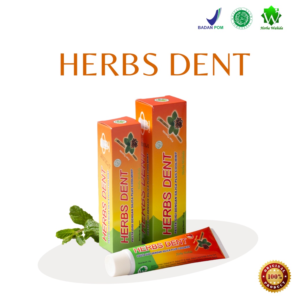 pasta gigi herbal herbs dent dari herba wahida menjaga kesehatan gigi pasta gigi halal