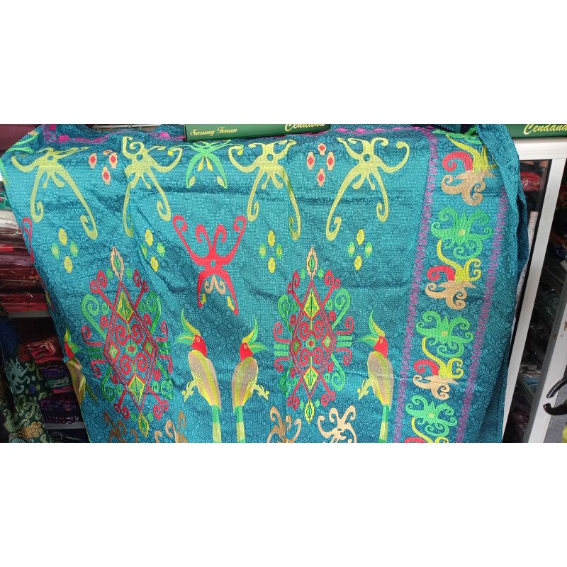 bahan batik bordir motif burung khas kalimantan kain bordir batik bordir cumi burung rok kebaya rok 
