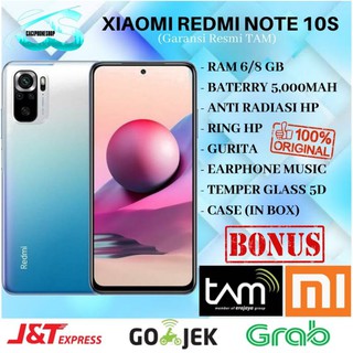 xiaomi redmi note 10s tam ram 8gb rom 128gb 664 8128gb garansi resmi 15 bulan