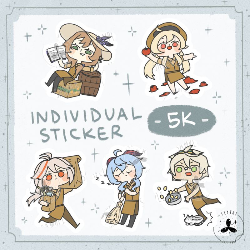 

Individual Sticker Genshin Impact edisi Second Life