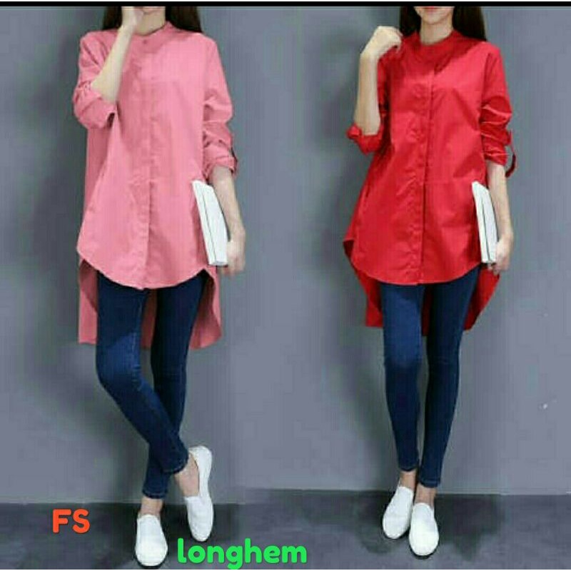 kemeja/tunik/longhem/hem/pakaian wanita
