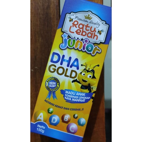 MADU RATU LEBAH JUNIOR DHA GOLD PLUS OMEGA 3 / NAFSU MAKAN / IMUN / PERTUMBUHAN OTAK