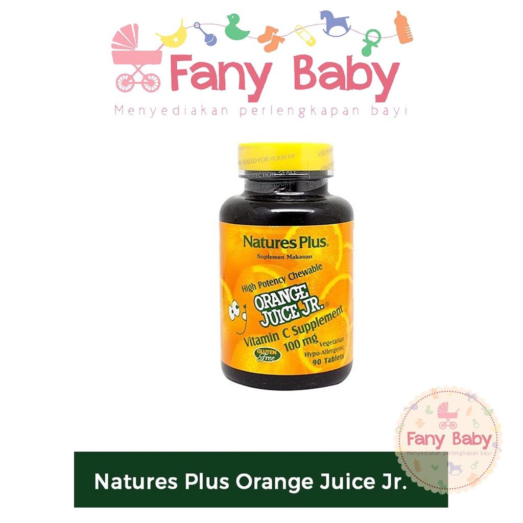 NATURE'S PLUS ORANGE JUICE JR C 100MG / 90 TABLETS