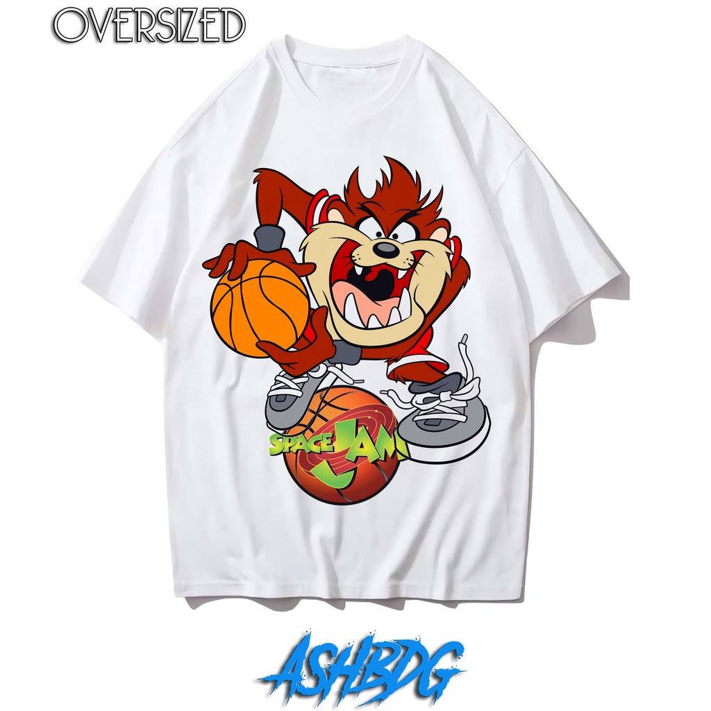 Kaos Tazmania Space jam looney tunes vintage Oversize tee