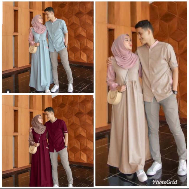 JC- Cp Fanel / Couple Fanela / Baju pasangan muslim / Couple muslim murah