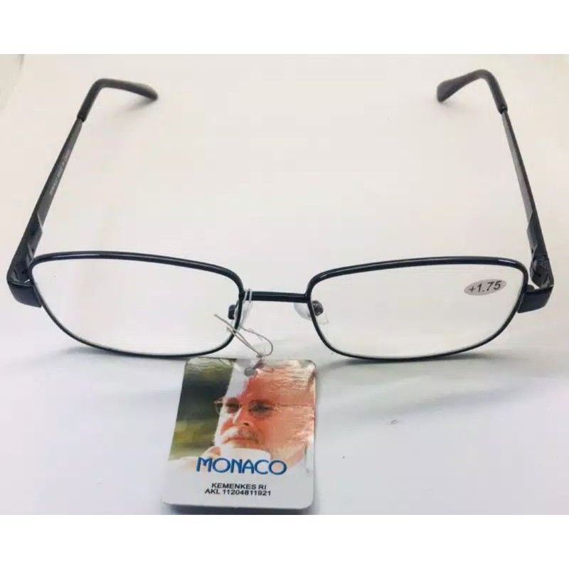 kacamata baca plus antiradiasi frame besi