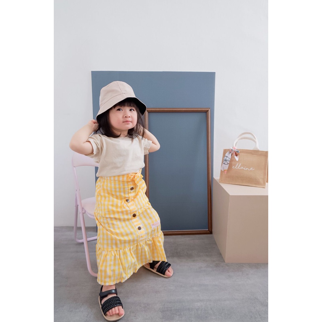 Rok Anak Kotak ANA SKIRT Rok Kotak Korea Katun (2-5 Tahun)