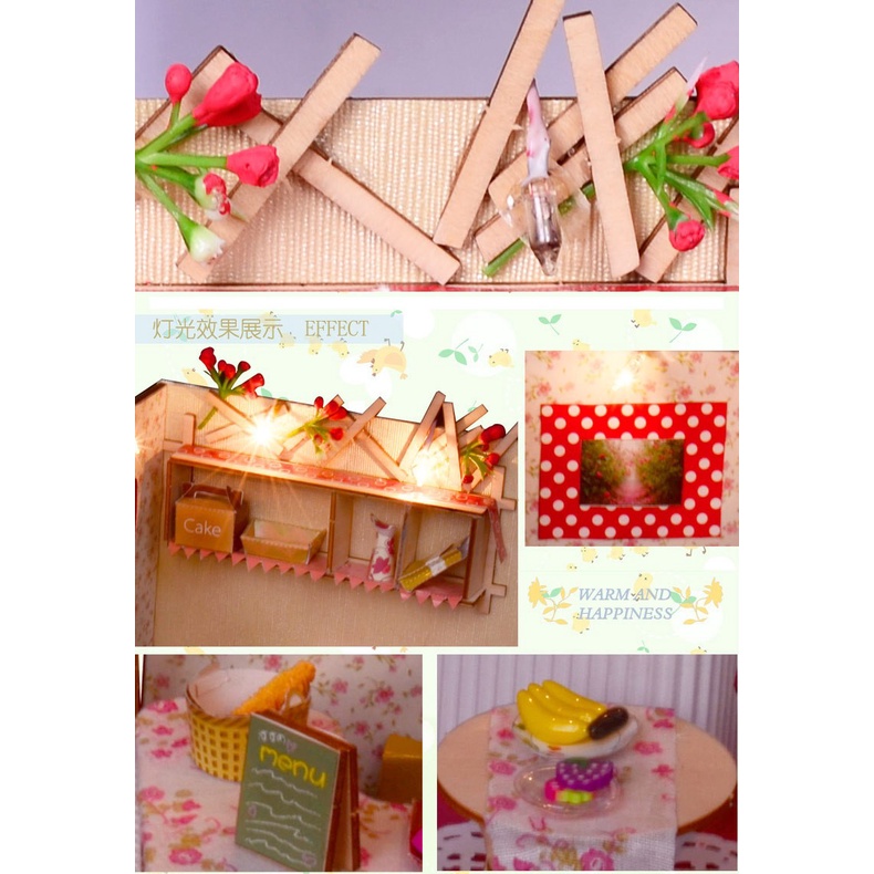 DIY MINIATURE GARDEN RESTAURANT BM- 524 PUZZLE CRAF (DO IT YOUR SELF) Edukasi anak